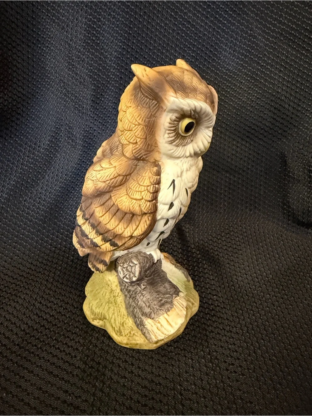 Vintage Royal Crown Ceramic Owl Figurine Signed By J. Byron Collectable